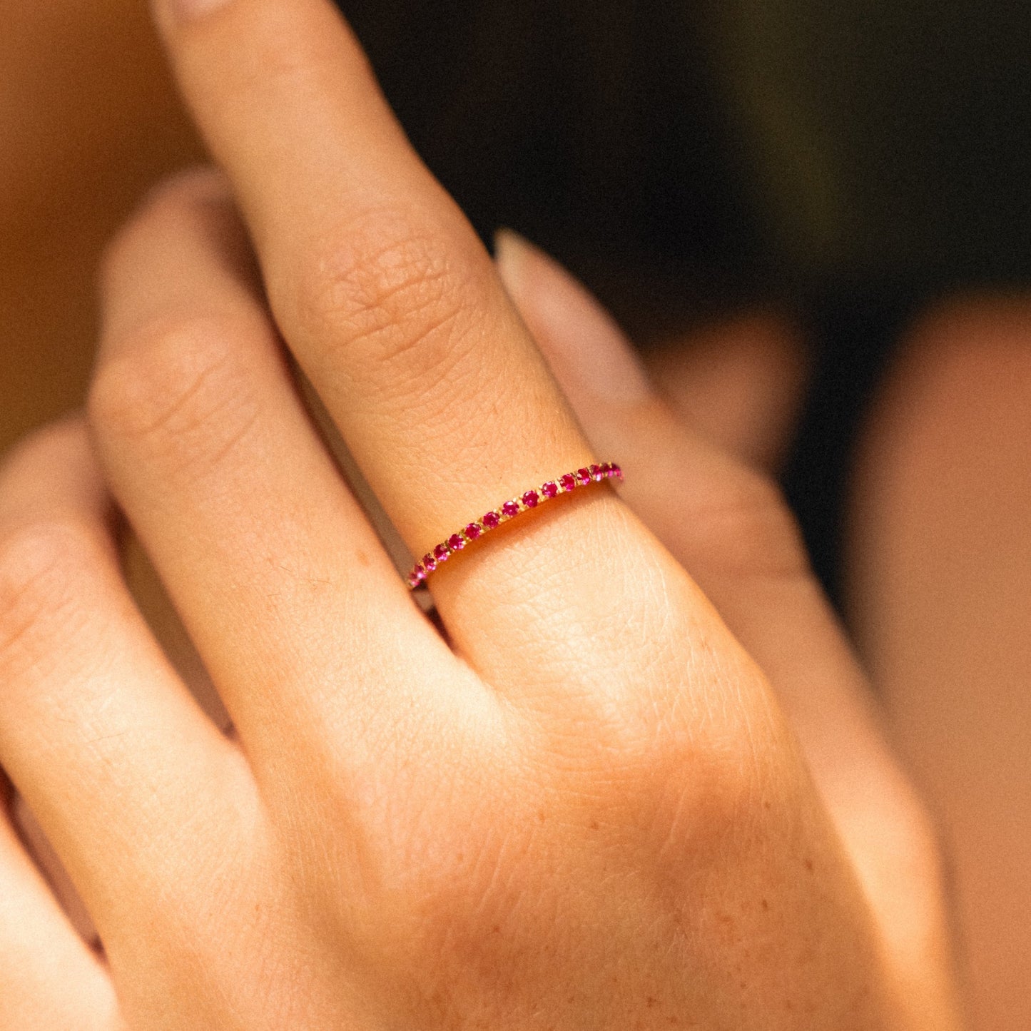 „Bordeaux“ dünner Ring