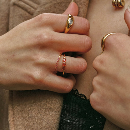 „Bordeaux“ dünner Ring